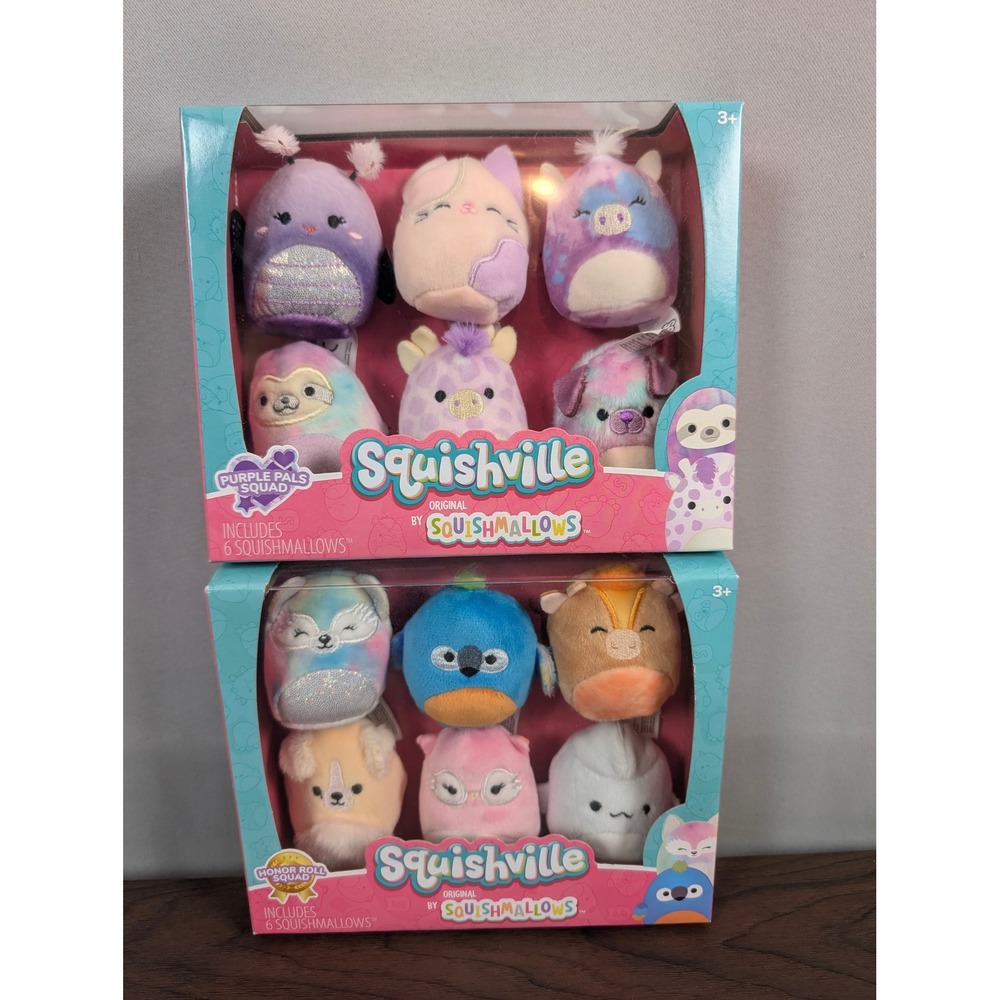 Squishville Squishmallows Plush 2-Pack Bundle 2-Inch Multicolor NEW